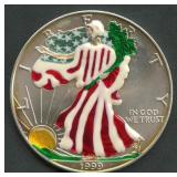 1999 ASE Silver Eagle 1ozt Colorized