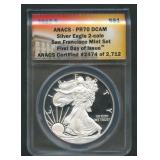 2012-S ASE Silver Eagle ANACS PR70 DCAM