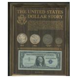 The United States Dollar Story Display Framed