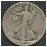 1921-D Walking Liberty Half Dollar