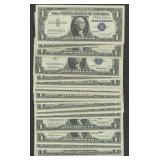 25- Mixed 1935 and 1957 $1 Silver Certificates