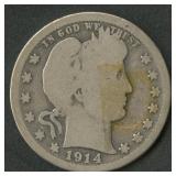 1914-S Liberty Head Barber Quarter