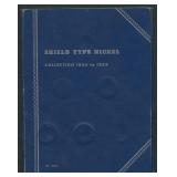 Shield Type Nickel Album With 12 Coins
