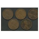 5- 1913-S Lincoln Head Cents
