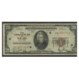 1929 $20 Federal Res Bank Note NY FR-1870B