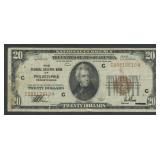 1929 $20 Federal Res Bank Note PHI FR-1870C