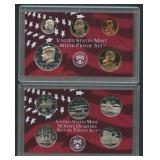 2001 US Mint Silver Proof Set - 10 Coins in OGP