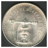 1980 Mexico Casa De Moneda .925 Silver 1 ozt TW