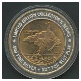 Harrah's Atlantic City 15th Token .999 Silver 1.7