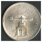 1980 Mexico Casa De Moneda .925 Silver 1 ozt TW