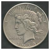 1934-S Peace Silver Dollar