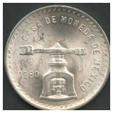 1980 Mexico Casa De Moneda .925 Silver 1 ozt TW