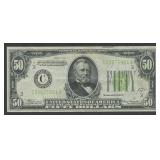 1934 $50 Federal Res Note Philly FR-2102C