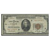 1929 $20 Federal Res Bank Note CLE FR-1870D
