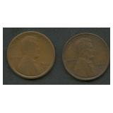 2- 1912-S Lincoln Head Cents