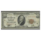 1929 $10 Federal Res Bank Note PHI FR-1860C