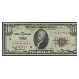 1929 $10 Federal Res Bank Note CHI FR-1860G