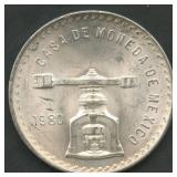 1980 Mexico Casa De Moneda .925 Silver 1 ozt TW