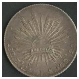 1884 Mexico 8 Reales .903 Silver 27g TW