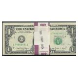 Packet of 50 1988A $1 Fed Res Notes FR-1915G