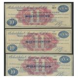 2- Philadelphia & Reading RRC Wages Certificates