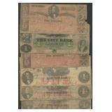 6- Mixed Obsolete Bank Notes Virginia & Georgia