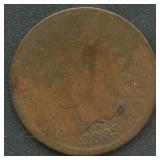 1869 Indian Head Cents 69/69 (?)