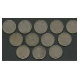 12- 1883 No Cents Liberty Head V Nickels