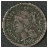 1889 Three-Cent Nickel