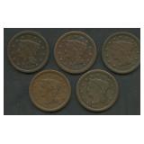 5- Mixed Braided Hair Large Cents