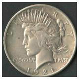 1921 Peace Silver Dollar