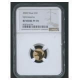 2026 Niue 1 Gram Dinosaur NGC Rev  PF70 22k Gold