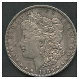 1886 Morgan Silver Dollar Line in 6