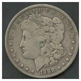 1888-O Oval O Morgan Silver Dollar