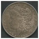 1886 Morgan Silver Dollar Line in 6
