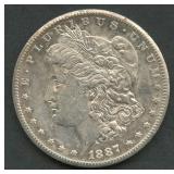 1887-S Morgan Silver Dollar