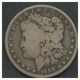 1888-O Morgan Silver Dollar Hot Lips