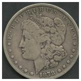 VAM-33 (?) 1878 7/8 TF Weak Morgan Silver Dollar