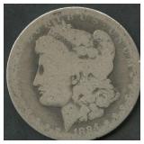1884-O Morgan Silver Dollar