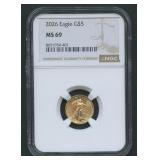 2026 $5 Gold Eagle NGC MS69 1/10th ozt .999