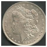 1891-O Morgan Silver Dollar