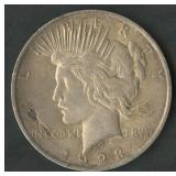 1923 Peace Silver Dollar Strike Through