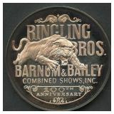 Ringling Bros/Barnum & Bailey .999 Silver Rd 1 ozt