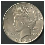 1934 Peace Silver Dollar