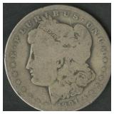 1891-O Morgan Silver Dollar