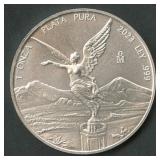 2023 Mexico Libertad .999 Silver Round 1 ozt