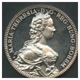 1780 Austria M. Theresia .999 Silver Round 5 ozt