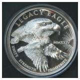 2024 Cook Is. Silver Legacy Eagle .999 Silver 5 oz