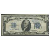 1934 $10 Silver Certificate Blue Seal FR-1701