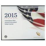 2015 US Mint Annual Uncirculated Dollar Coin Set